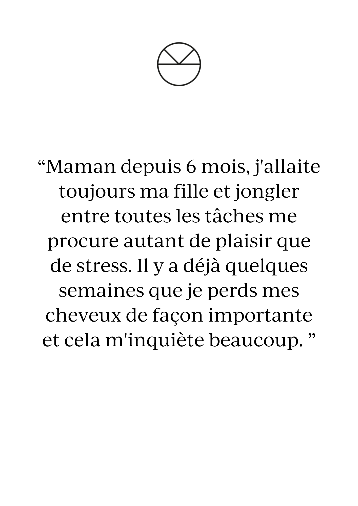 Perte de cheveux après la grossesse
